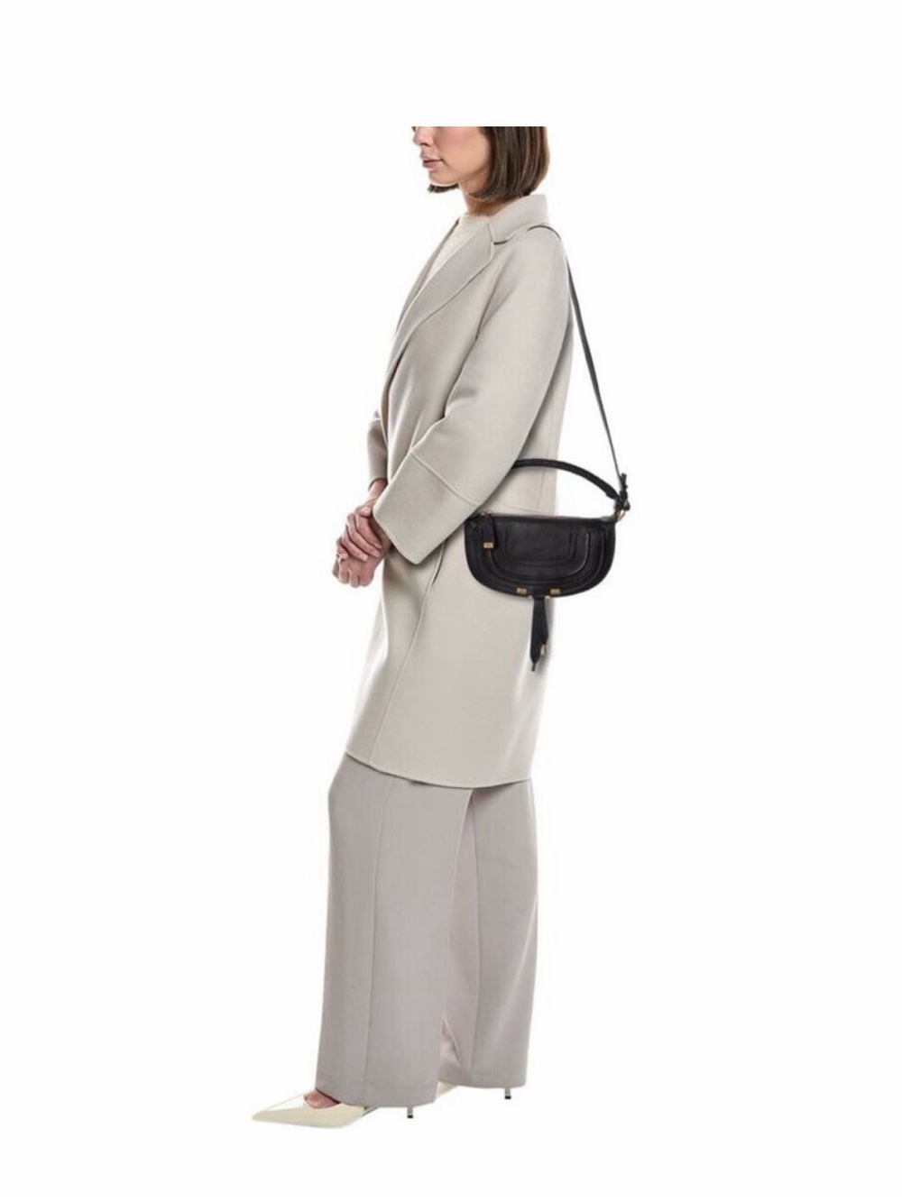 Chloe Black Marcie Mini Leather Shoulder Bag - Picture 10 of 11